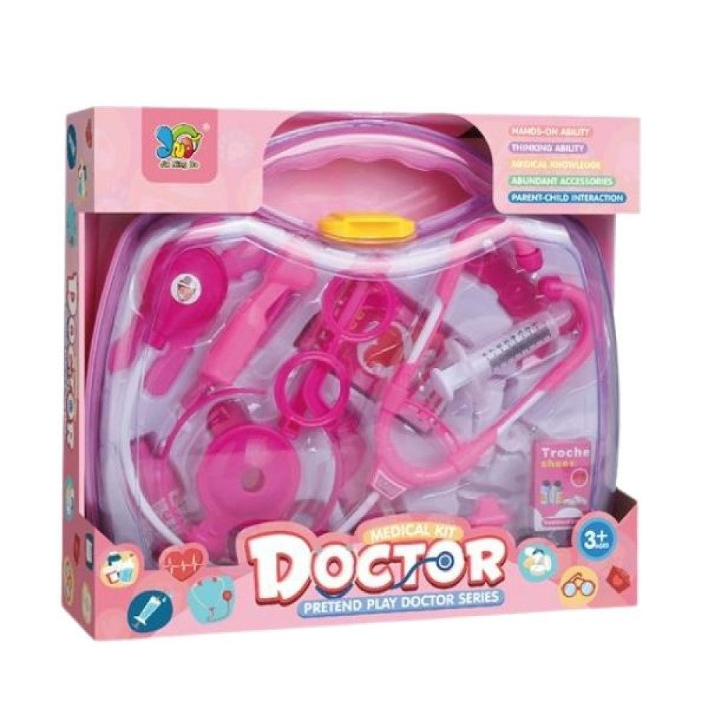 TrademarktΒαλιτσάκι Ροζ Σετ Ιατρικά Εργαλεία 16τμχpapell.gr